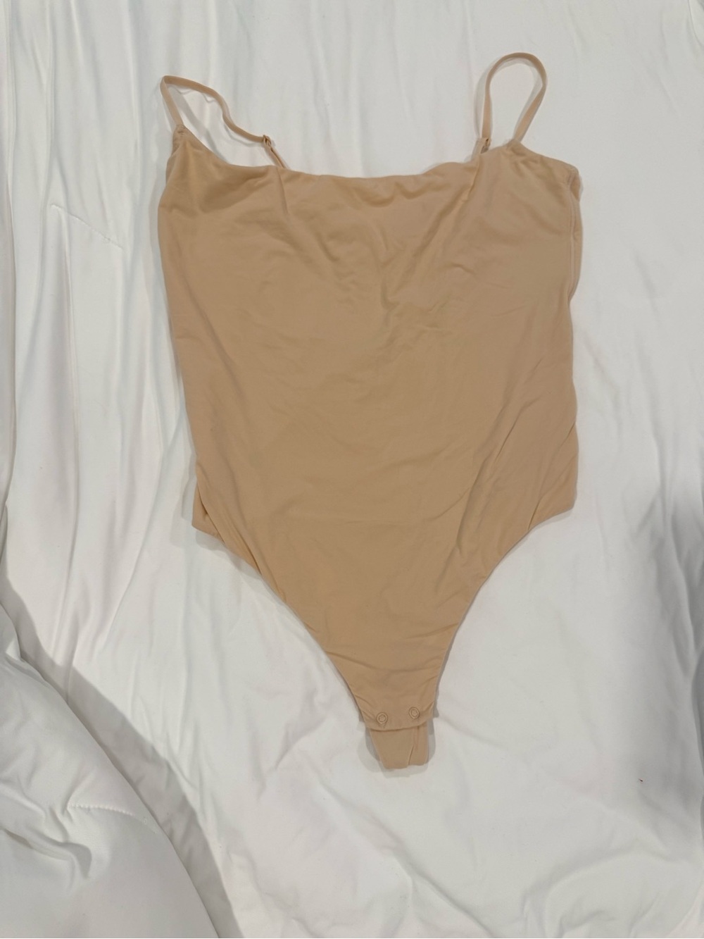 SKIMS Fits Everybody Cami Bodysuit Nude Tan Size Large L